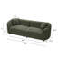 Canapés courbés et confortables, 87,5 pouces Boucle Modern Contemporary Home