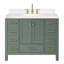 Ensemble de meuble-lavabo simple 42,25 po avec plateau en quartz Amara-1978363729