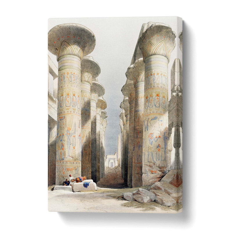 Ehyptian Temple by David Roberts - Wrapped Canvas, 76 cm H x 50 cm W