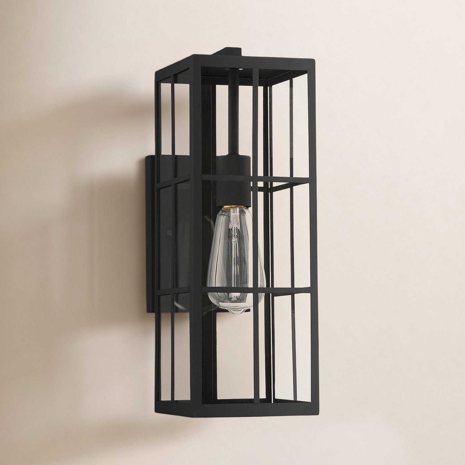 Sianna Outdoor Sconce, 16" H x 5.5" W x 8.25" D