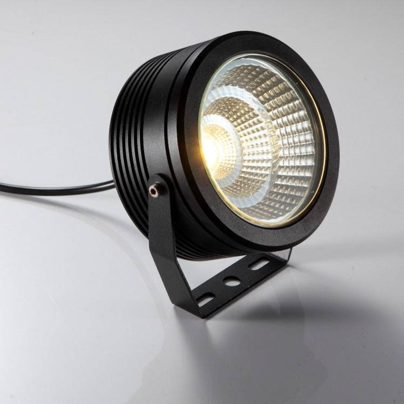 UltraBeam Black 12 Watt LED Garden Spike Light Fitting - IP67 - 240 Volt Mains Connection 