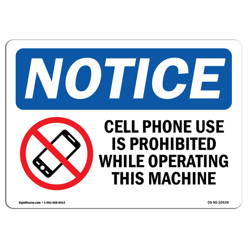 Signe de téléphone portable «Violations interdites»