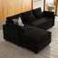Canapé manuel en L à 3 places avec coussin de siège double amovible Manuel Corduroy-250414993-250414996