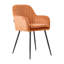 43.5cm H Velvet Upholstered Upholstered Back Armchair-66743934