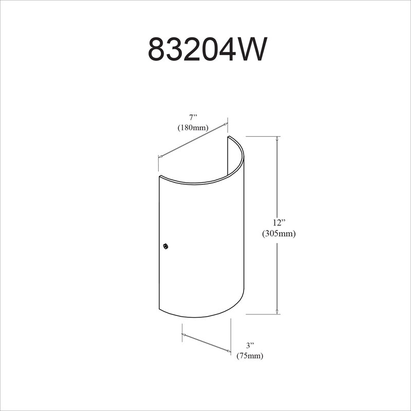 Marya Flush Mounted Sconce, White