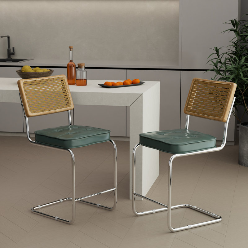 Tabouret en velours de Bay Bay Home ™ (ensemble de 2), Vert