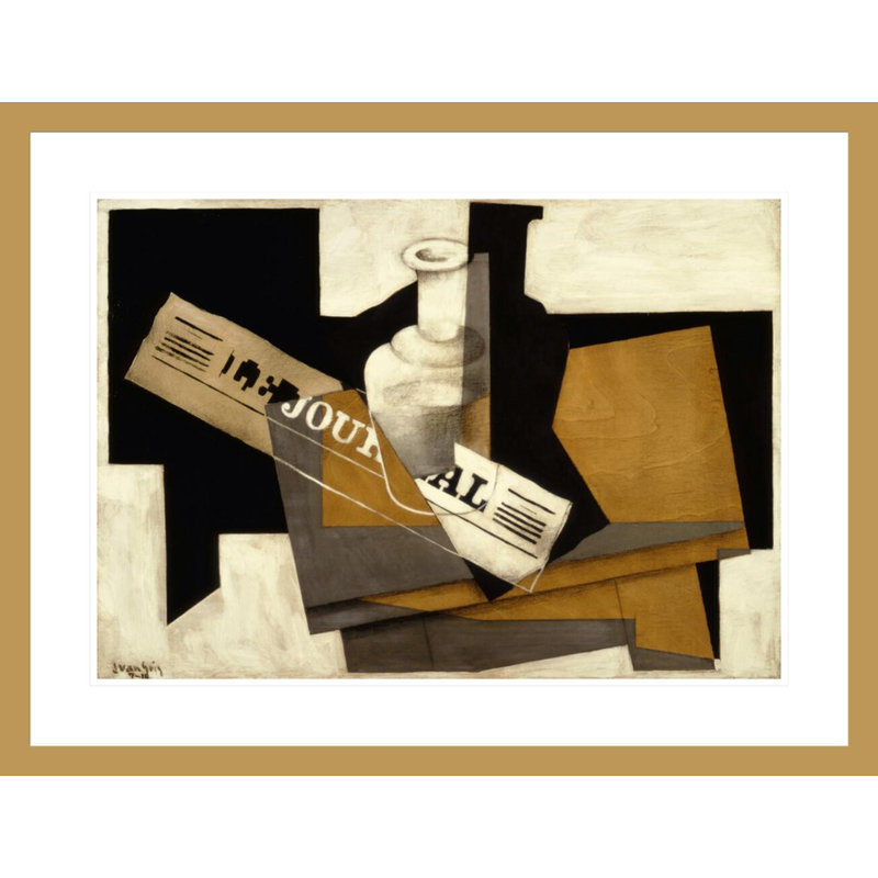«Le Journal» par Juan Gris - estampe numérique, H 20,88 po x l 29,5 po