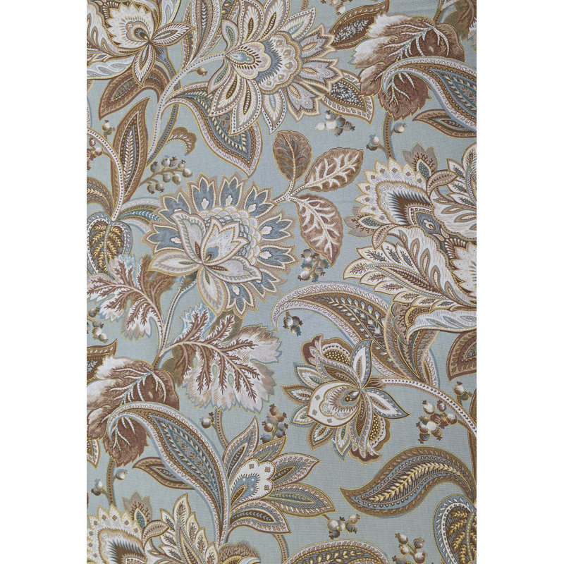 Valpanbk Cotton Blend Room Darkening Curtain Pair, 50" W x 84" L, Mist