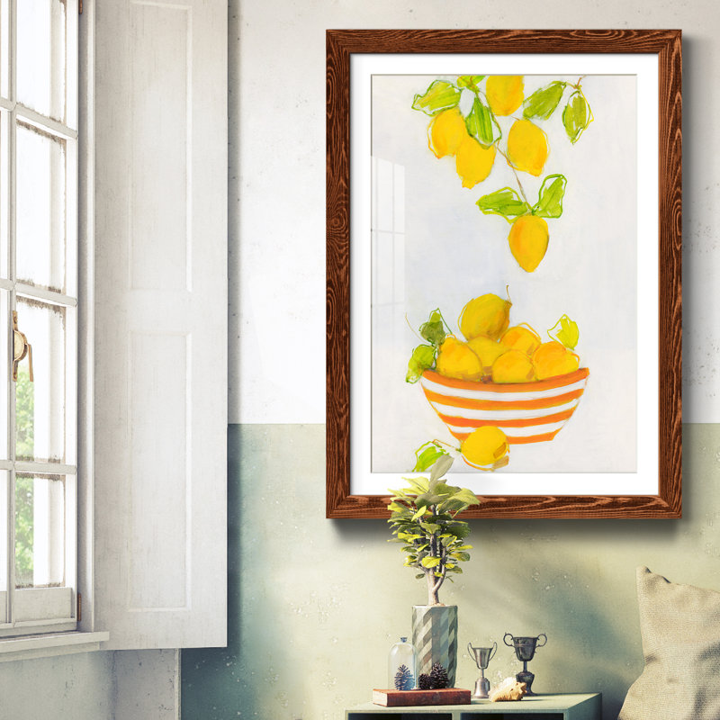 Lemonlicieux - Cadre photo, reproduction d'art sur papier, Papier avec cadre érable, H 31,5 po x l 23,5 po x P 1,5 po