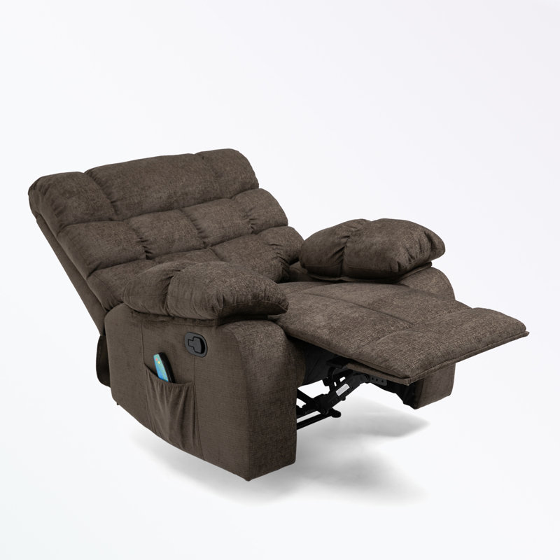 Fauteuil inclinable Teriona, Mélange de polyester brun