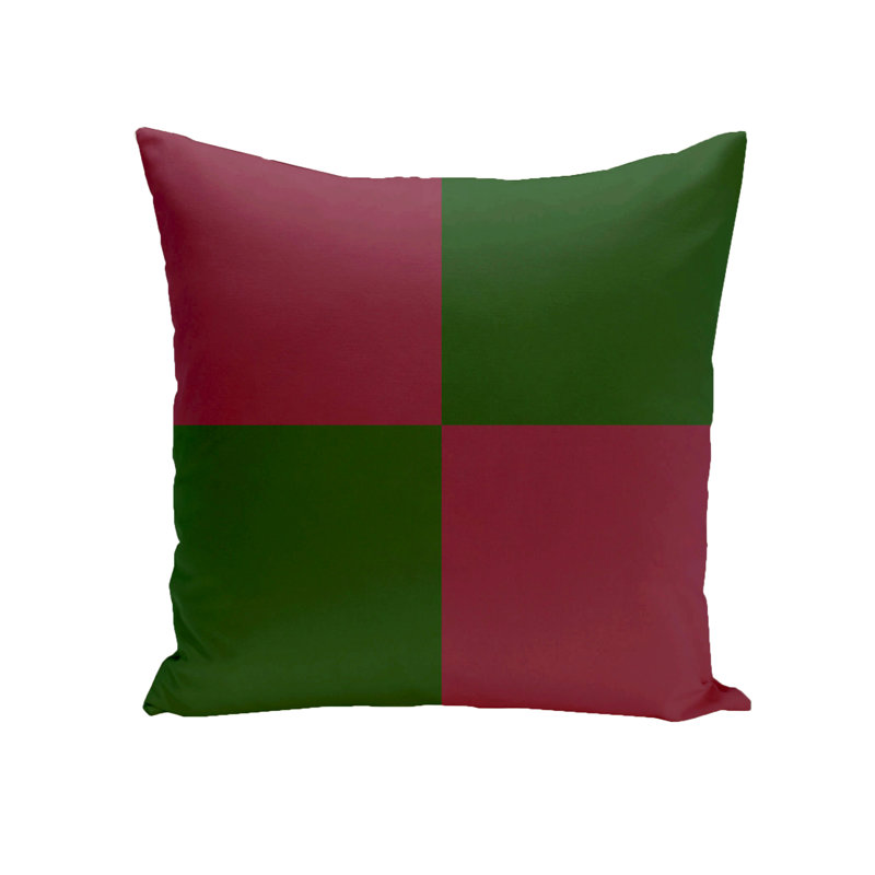 Housse de coussin carré Holiday Brights, 18 po x 18 po, Evergreen