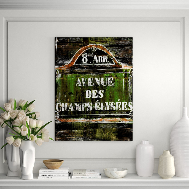 Champs Elysees Print, 40" H x 30" W, Plexi
