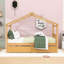 Lit simple en bois avec 2 tiroirs et garde-corps-2079343732