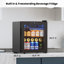 Compact 60-Can Beverage Cooler With Double Glass Door –  34°F to 54°F Mini Beverage Fridge For Beer, Soda & Wine, Adjustable Shelves, Led Interior Light, Quiet Energy Saving Cooling Beverage Refrigerator