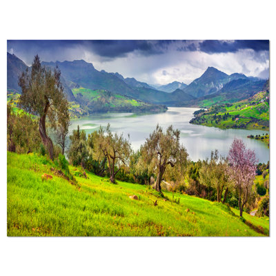 Lac Rosamarina, impression sur toile tendue