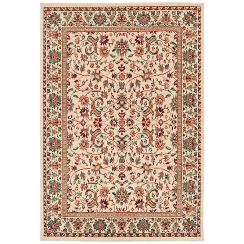 Kuhn Floral Indoor / Outdoor Rug, Rectangle 5' x 8'