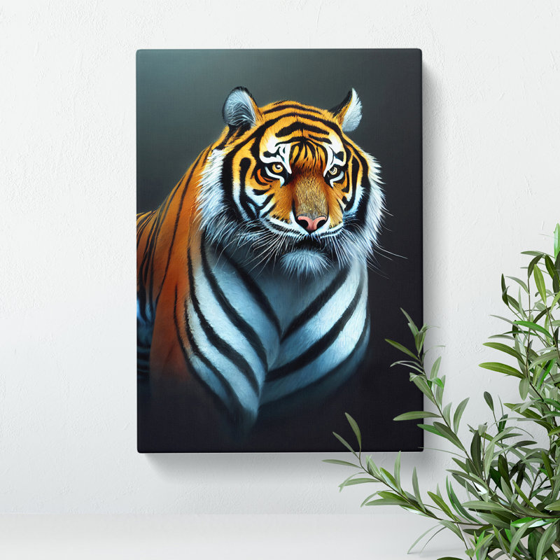Striking Tiger No.2 - Wrapped Canvas, 60cm H x 40cm W x 3cm D