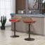 Ensemble de 2 tabourets de bar pivotants réglables à hauteur de comptoir avec repose-pieds pour la cuisine et la salle à manger-1547212907