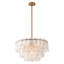 Lustres en verre floral sculpté à la main 6 lumières Aurthur Glam  