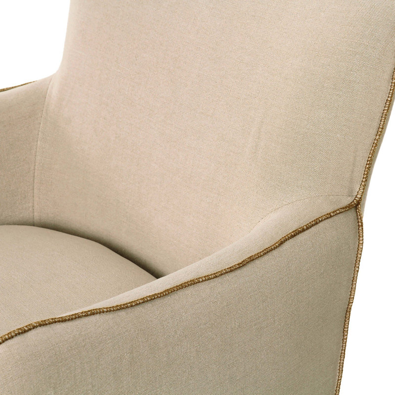 Devon Slipcover Swivel Chair-Broadway Dune, Broadway Dune