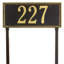 Egg and Dart 1-Line Lawn Address Sign-1741348482-1741348486