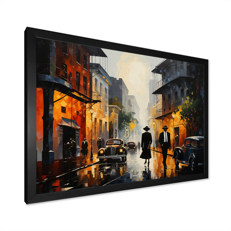 Jazz Harlem Renaissance VI - impression, H 12 po x l 20 po x P 1 po, Cadre simple noir