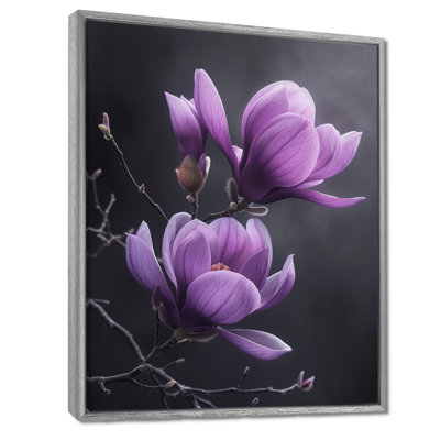 «Mauve», impression fantaisiste, Magnolias, impression d'art mural