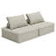 Causeuse modulaire sans accoudoirs 78 po Bales