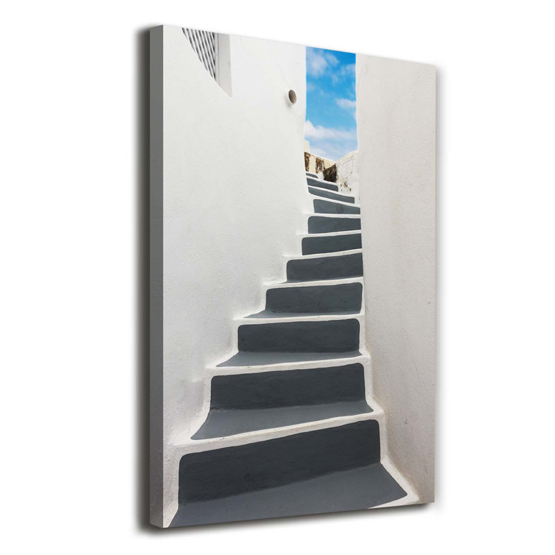Santorini Greece - Wrapped Canvas Print