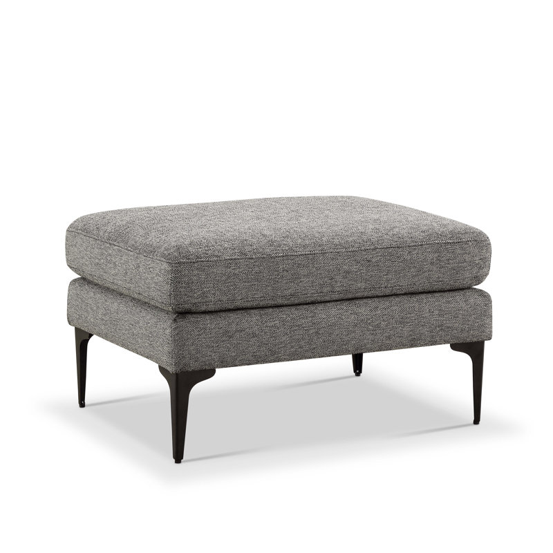 Repose-pieds en tissu, 100 % polyester gris