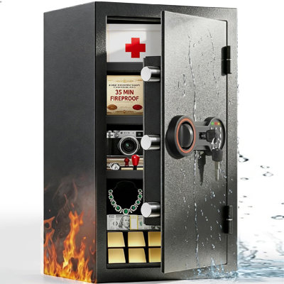 Coffre-fort ignifuge de 35 minutes à 1700 ° F pour les documents personnels
