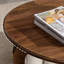 Table basse moderne minimaliste en noyer noir