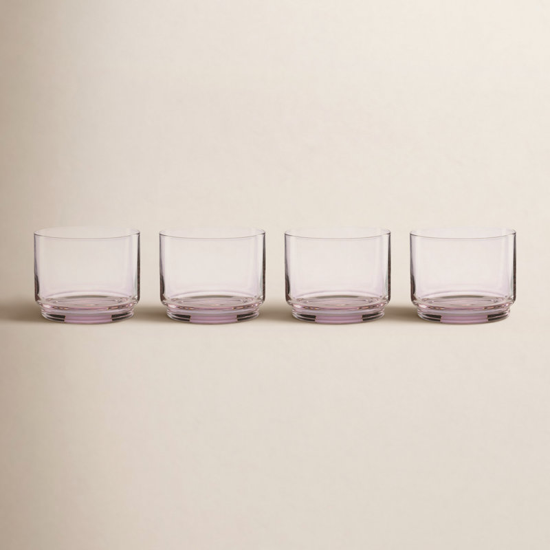 Ensemble de 4 glacières empilables Lenox Tuscany, 9 oz, Rosé