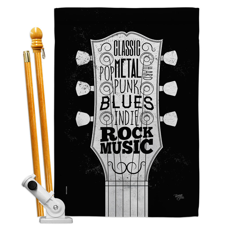 Double Sided 40'' H x 28'' W Polyester Flag Set