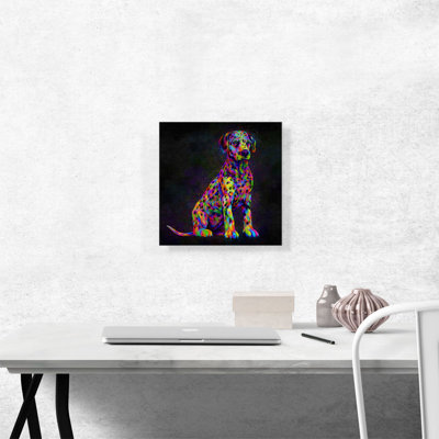 " Dalmatian Dog Puppy Spots " Painting Print