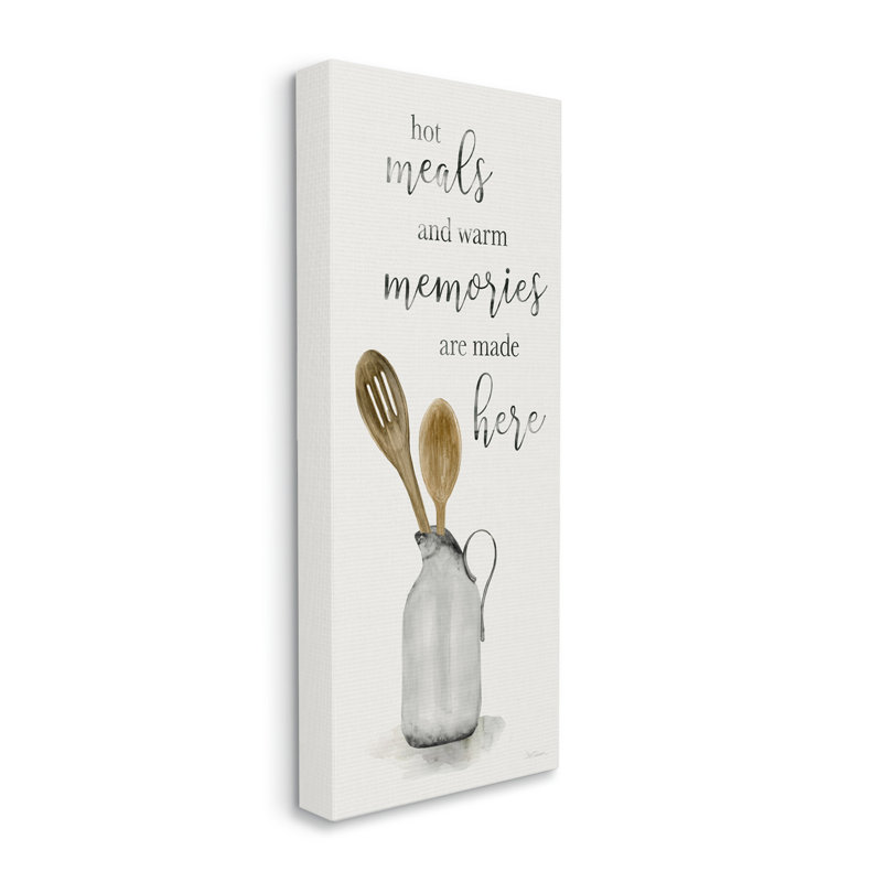 " Meals & Memories Phrase ", 24" H x 10" W x 1.5" D