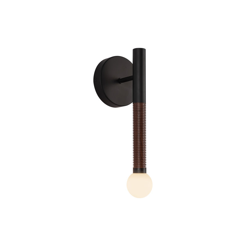 Serville 14-In Wall/Vanity Light, Noir
