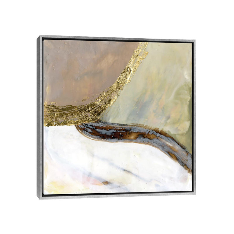 « Passerelles I » par Jennifer Goldberger-impression, H 37 po x l 37 po x P 1,5 po, Toile avec cadre argenté