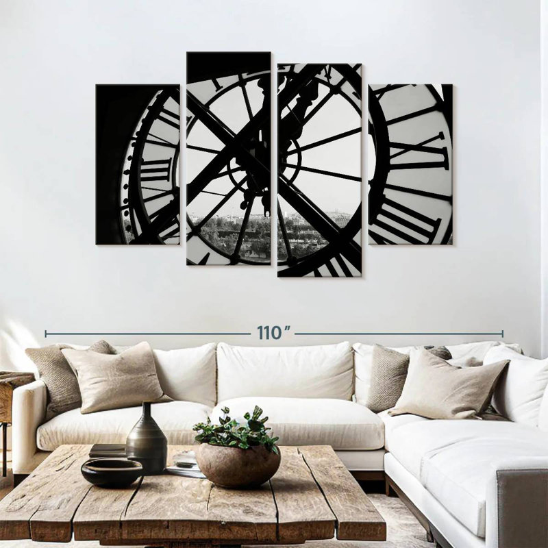 Kerner Clock Tower Window, 54" H x 84" W