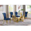 Kennise Glass Top Double Pedestal Dining Set-143224505-143224504-143284090