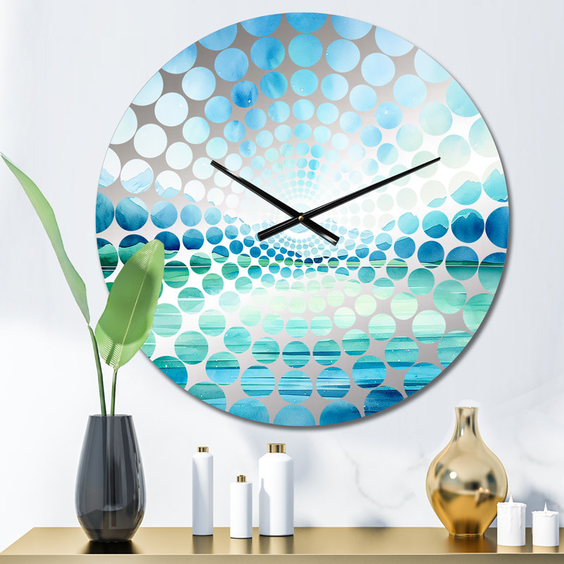 Pastel Aurora Borealis Scenery I - Aurora Borealis Wall Clock, Small