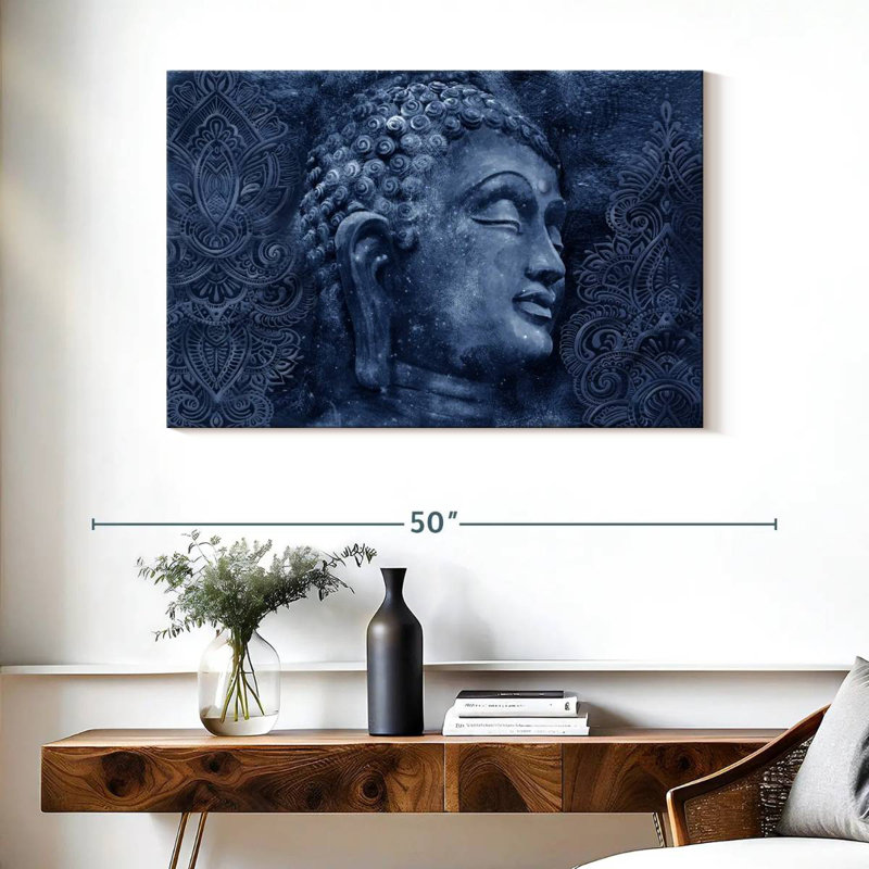 Bouddha antique Leisha, H 26 po x l 39 po