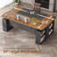 Bureau de direction de 63 po avec rangement, bureau de direction réglable en hauteur avec prises de courant-116925629