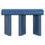 Modern Painted Entryway Table with 2 Curved Drawers, Space-Saving Hallway Design, Contemporary Narrow Sofa Table for Living Room, Bedroom, and Small Apartments in Blue-986075833