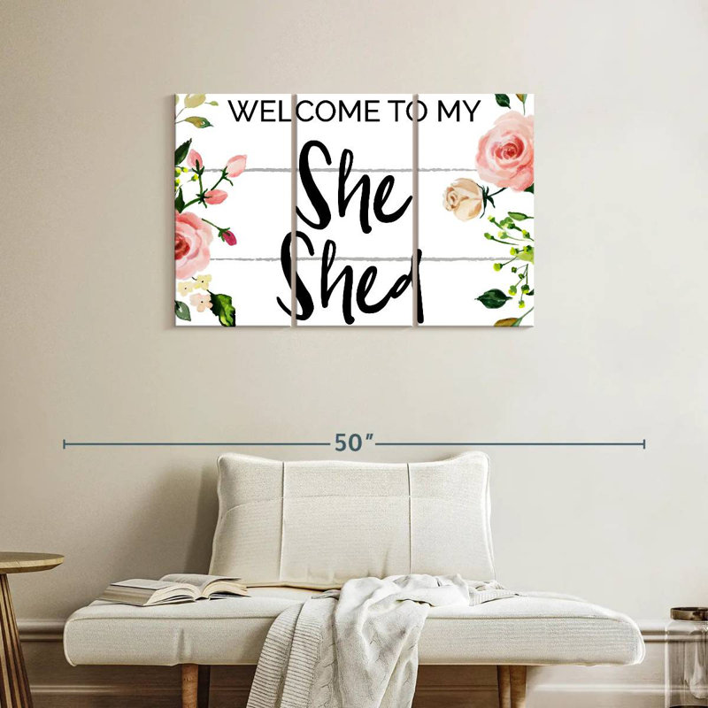 She Shed Set I, H 24 po x l 38 po