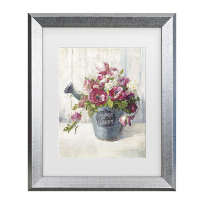 Bolog Danhui Nai Garden Blooms II Matted Framed Art