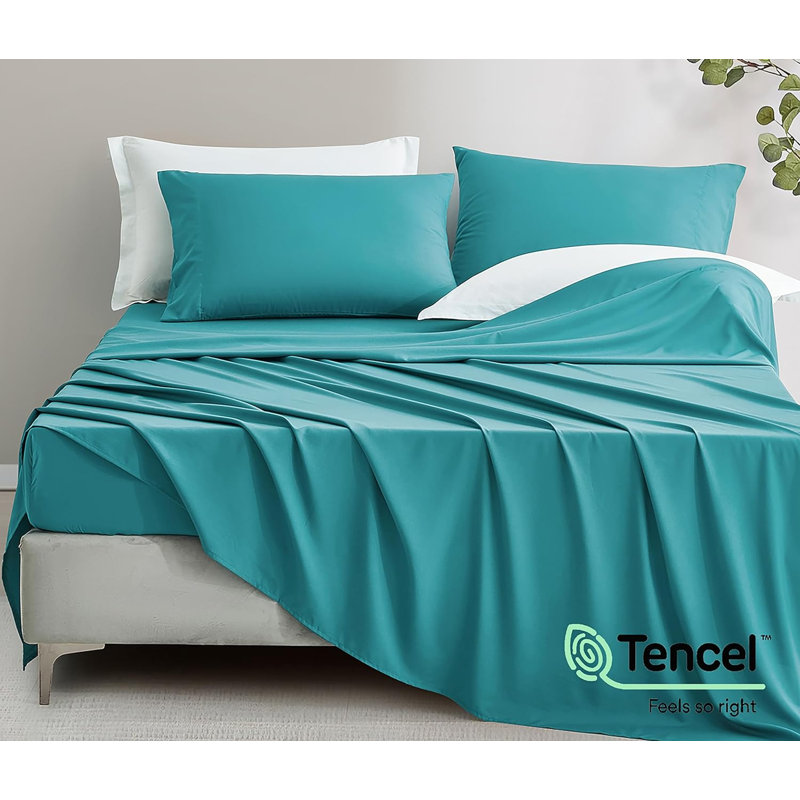 Charisma Tencel Modal Cooling Sheet Set, Teal, California King