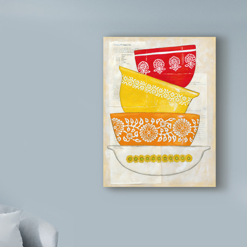 « rétro ware i », reproduction d’impression sur toile tendue, H 19 po x l 14 po x P 2 po