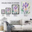 Crocus Flower Purple Bright Watercolour Wall Art Print