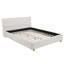 Grand lit plateforme Modern Modern, structure de lit rembourrée en tissu polaire doux-1904526142